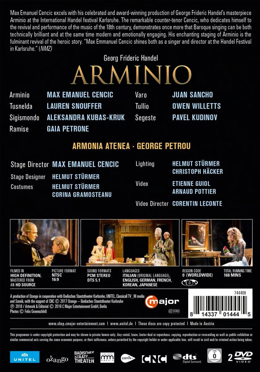 G.F. Handel Arminio DVD