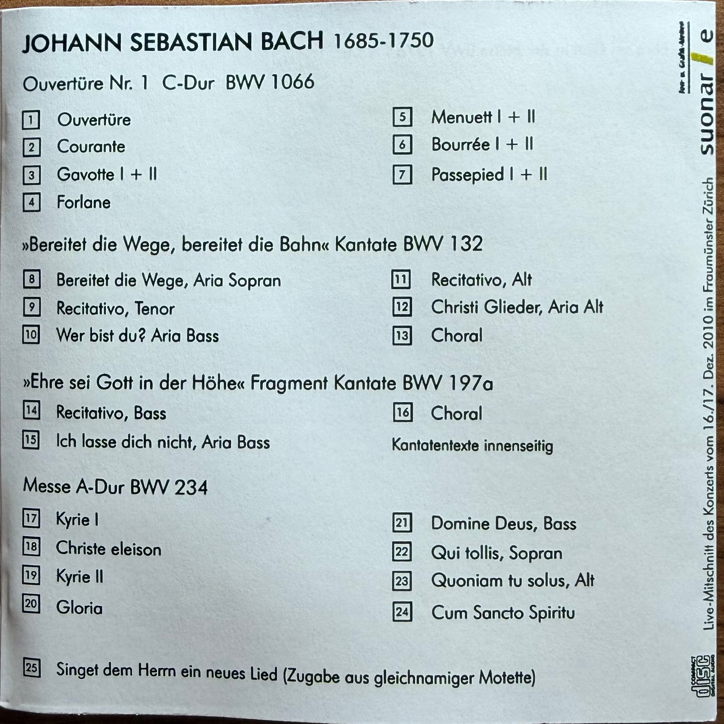 M.E. Cencic: Johann Sebastian Bach 3 