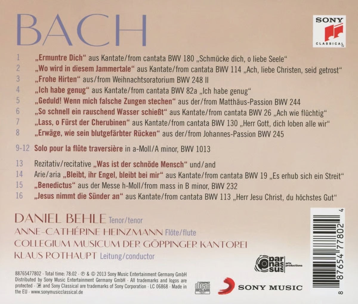 Daniel Behle: Bach