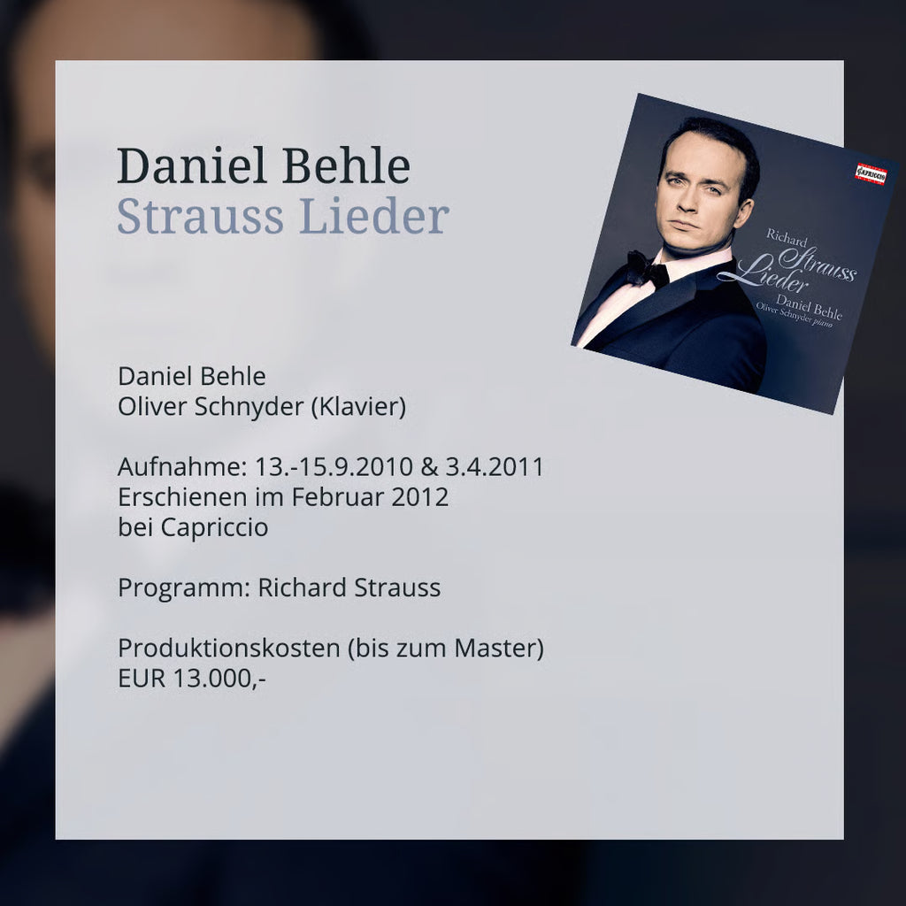 Daniel Behle: Strauss Lieder